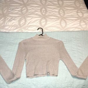 Forever 21 Sweater Crop Top Turtle Neck Medium